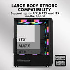ARMAGGEDDON Gaming PC Case With 3 Argb Fans Tritron Pro 300 White