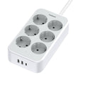 TESSAN 9 IN 1 Power Strip 25W 6xSCHUKO, 2xUSB, 1xTYPE-C 2M Cable