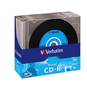 CD-R VERBATIM 43426 AZO 700MB 52X VINYL SURFACE 10T