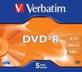 DVD-R Verbatim 43519 AZO 4.7GB 16X Matt Silver Surface