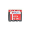 Verbatim AA Battery Alkaline 4 Pack Shrink - 49501
