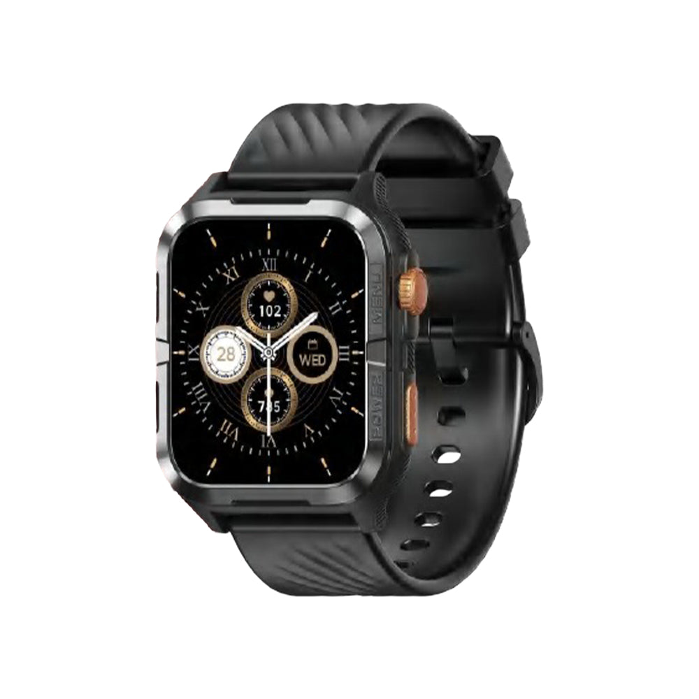 BLACKVIEW BT5.3 WATERPROOF-10M SMARTWATCH WITH DA GPT & LED TORCH BLACK