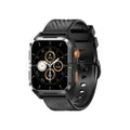 BLACKVIEW BT5.3 WATERPROOF-10M SMARTWATCH WITH DA GPT & LED TORCH BLACK