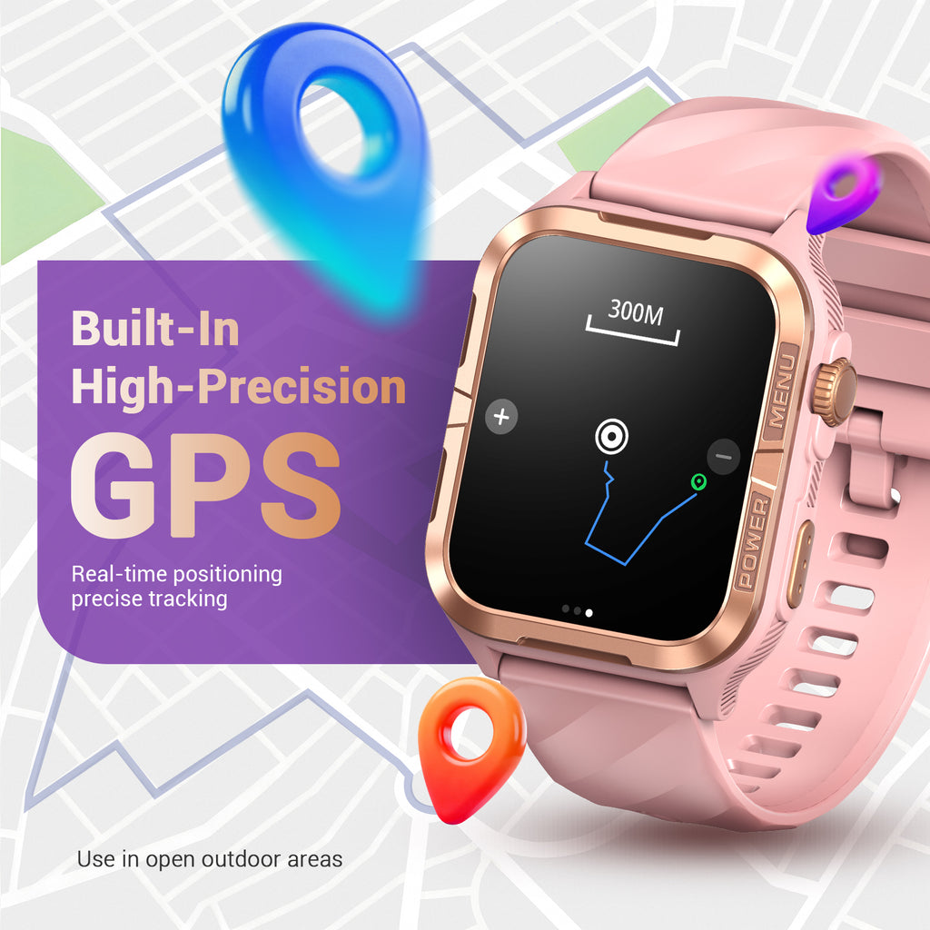BLACKVIEW BT5.3 WATERPROOF-10M SMARTWATCH WITH DA GPT & LED TORCH PINK