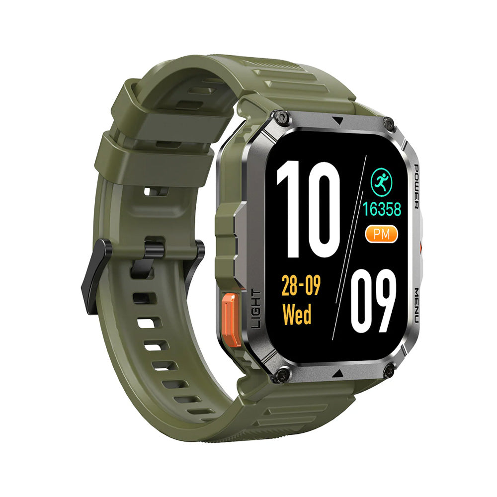 BLACKVIEW MULTI-FUNCTION SMARTWATCH WITH FLASHLIGHT COMPASS BT CALL & HEALTH MANAGEMENT GREEN