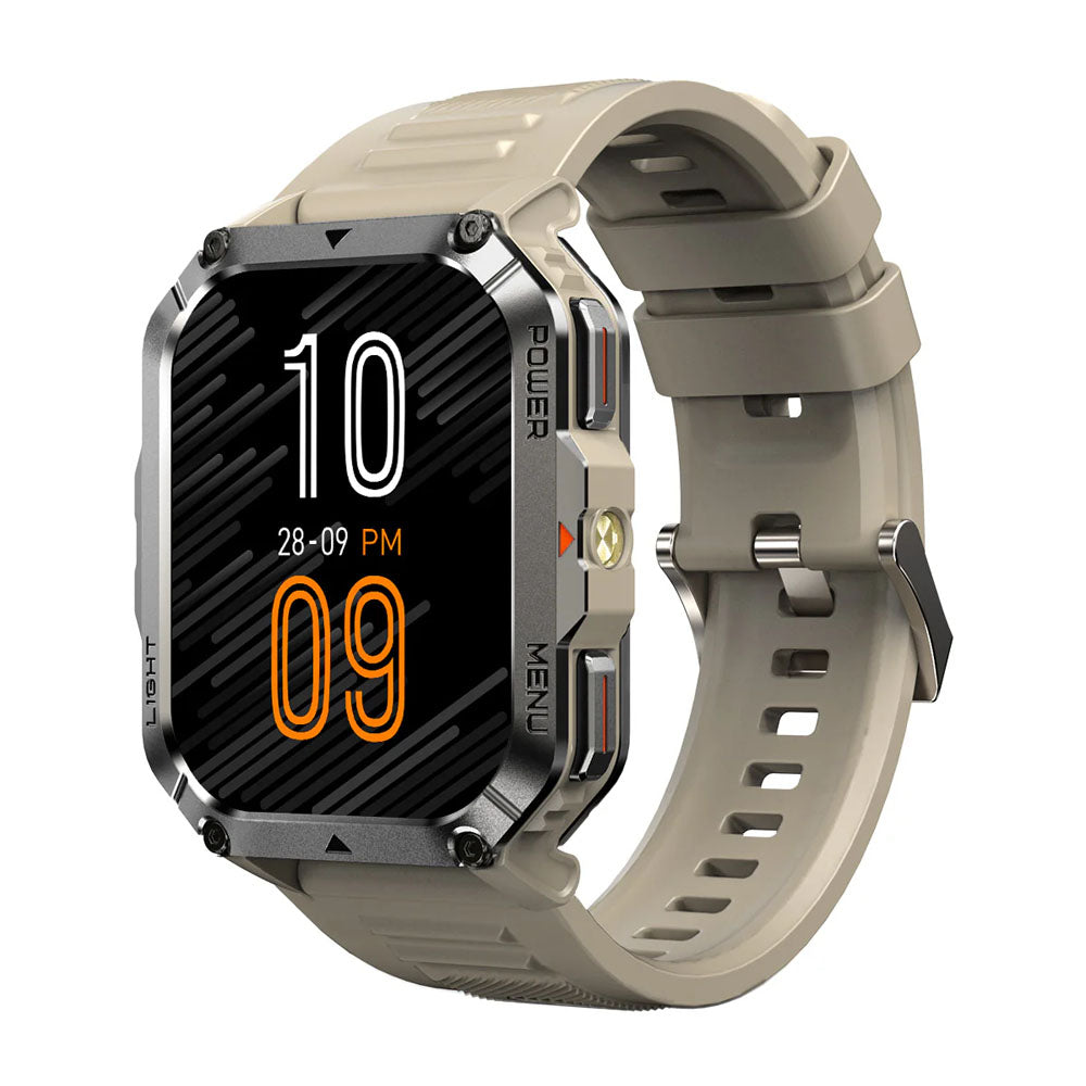 BLACKVIEW MULTI-FUNCTION SMARTWATCH WITH FLASHLIGHT COMPASS BT CALL & HEALTH MANAGEMENT KHAKI