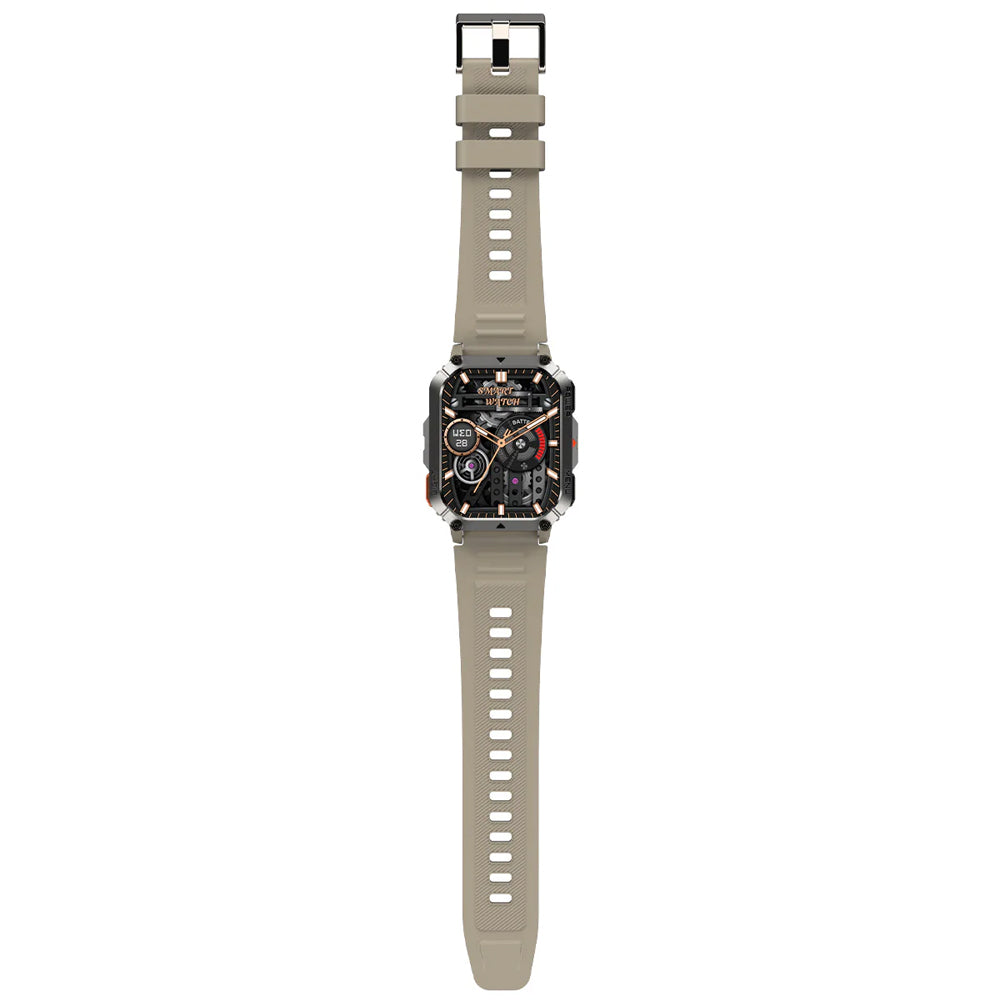 BLACKVIEW MULTI-FUNCTION SMARTWATCH WITH FLASHLIGHT COMPASS BT CALL & HEALTH MANAGEMENT KHAKI