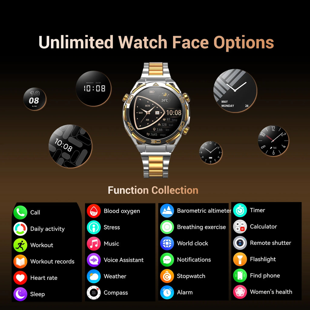 BLACKVIEW BT5.3 MULTITASK AMOLED SMARTWATCH SILVER