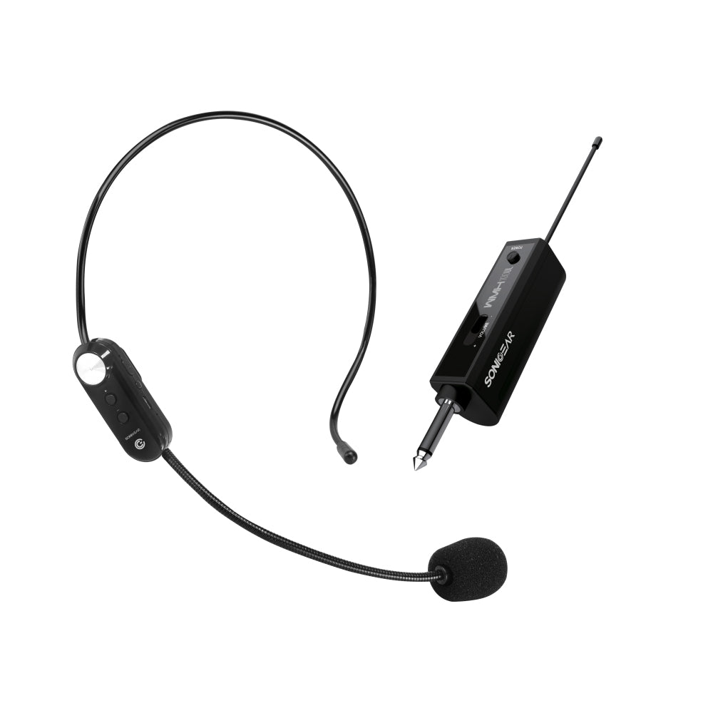SONICGEAR Rechargeable Headset Microphone WMH 100 UL Black