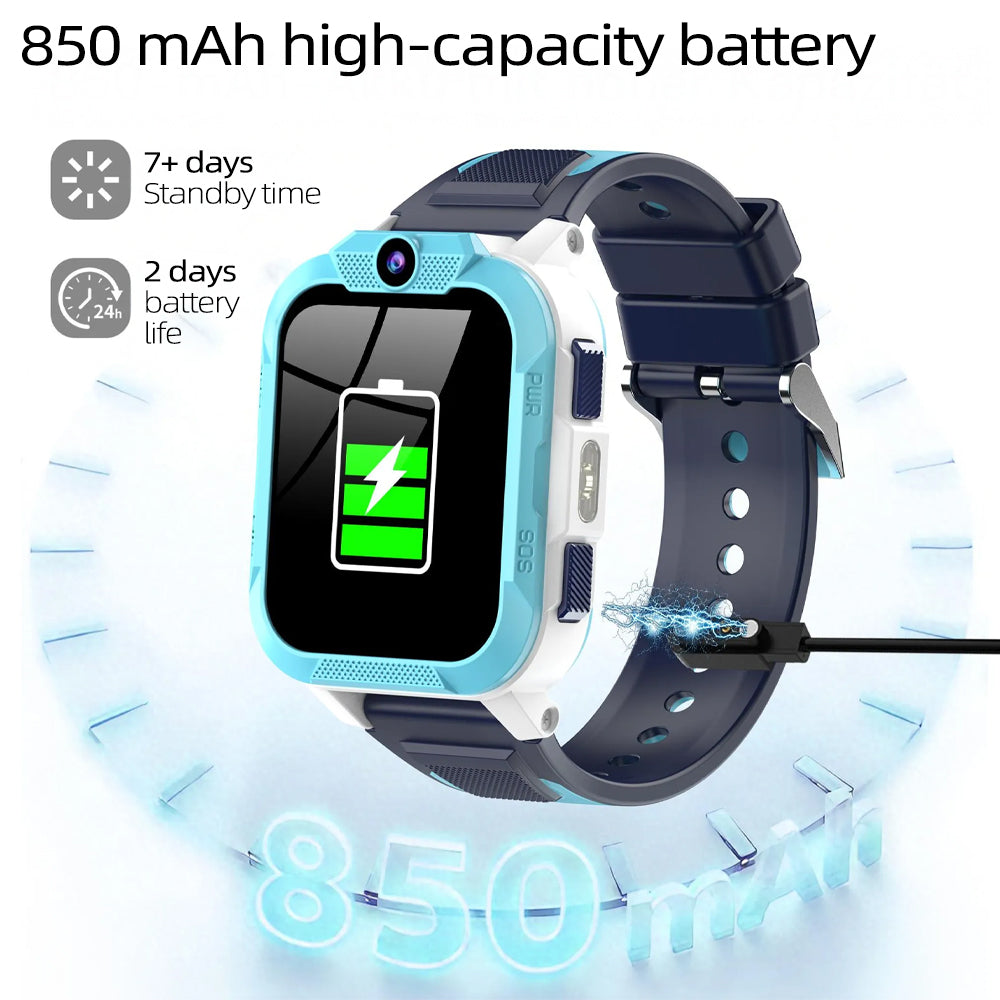 BLACKVIEW 4G KID WIFI WATERPROOF IP68 SMARTWATCH WITH LANYARD BLUE