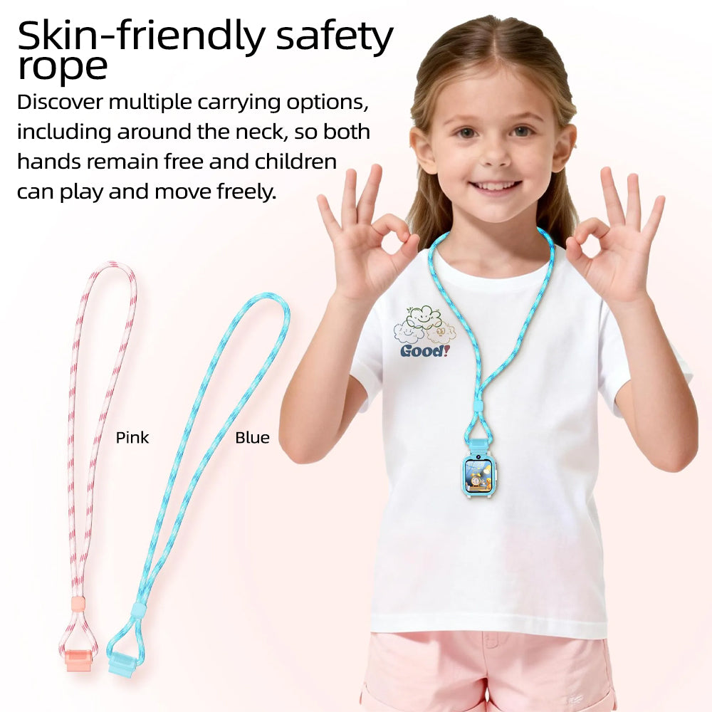 BLACKVIEW 4G KID WIFI WATERPROOF IP68 SMARTWATCH WITH LANYARD BLUE