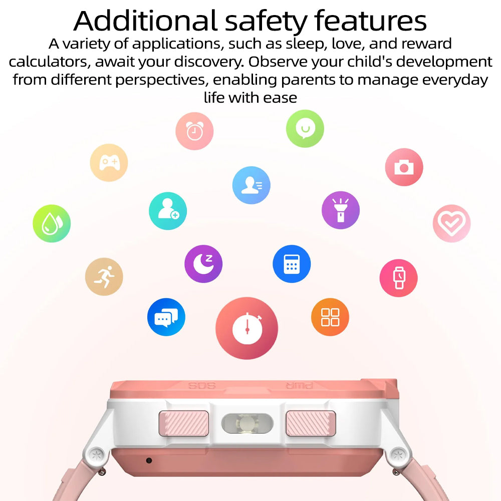 BLACKVIEW 4G KID WIFI WATERPROOF IP68 SMARTWATCH WITH LANYARD PINK