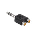 Αντάπτορας 6.35mm Stereo - 2x RCA M/F