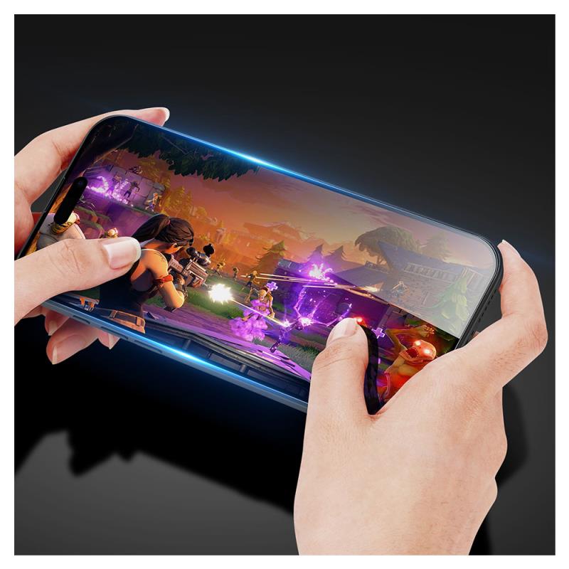 Tempered Glass Full Face Dux Ducis Apple iPhone 16 Pro Max Μαύρο (1 τεμ.)