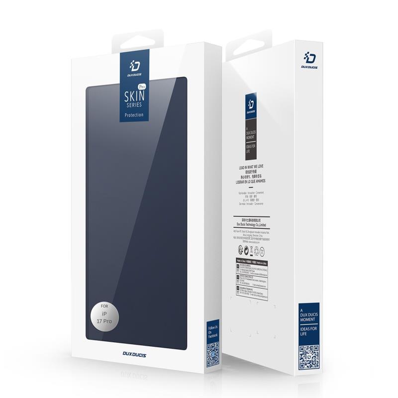 Θήκη Flip Dux Ducis Apple iPhone 17 Pro Skin Pro Μπλε