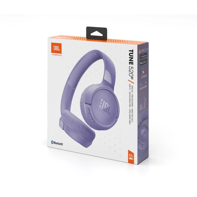 Ασύρματα Ακουστικά Κεφαλής JBL Tune 520BT Μωβ