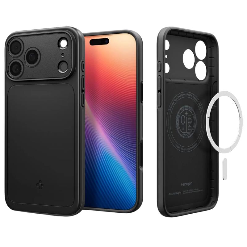 Θήκη TPU Spigen Thin Fit Magsafe Apple iPhone 17 Pro Max Μαύρο