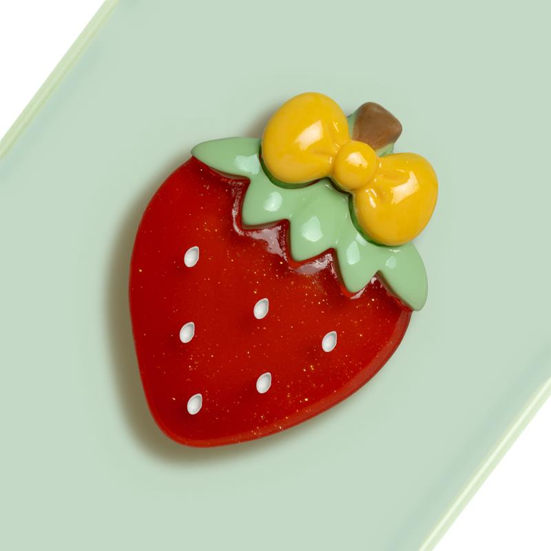 Θήκη TPU & PC inos Apple iPhone 12/ 12 Pro Fresh Pop Strawberry Φυστικί
