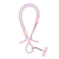 Καλώδιο Σύνδεσης USB 2.0 Woven Adjustable Lanyard Devia EC429 USB C σε Lightning PD 27W 1.6m Cable Pro5 Ροζ