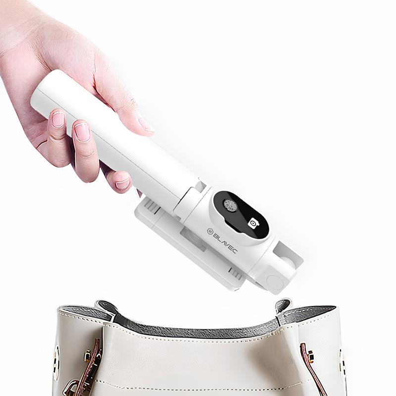 Ασύρματο Selfie Stick & Τρίποδο Blavec Coco P02 με Τηλεχειριστήριο για Smartphones Πλάτους 65mm έως 95mm Λευκό