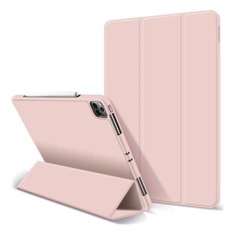 Θήκη Flip Smart inos Apple iPad Pro 12.9" (2021) με TPU & SC Pen Ροζ
