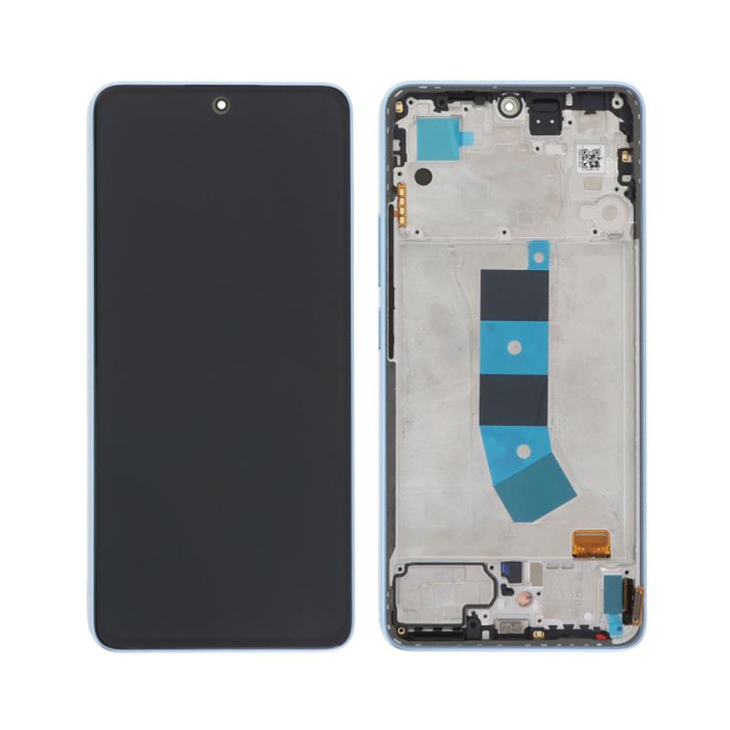 Οθόνη με Touch Screen & Μεσαίο Πλαίσιο Xiaomi Redmi Note 13 4G Μπλε (Original)