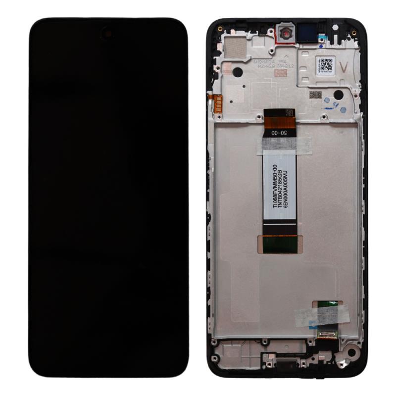 Οθόνη με Touch Screen & Μεσαίο Πλαίσιο Xiaomi Redmi 12 Μαύρο (Original)