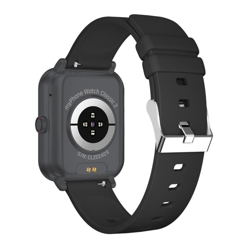 Smartwatch myPhone Classic 2 1.85" Μαύρο