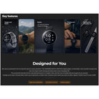 Smartwatch Hammer Watch Ventus 1.32" Σκούρο Γκρι