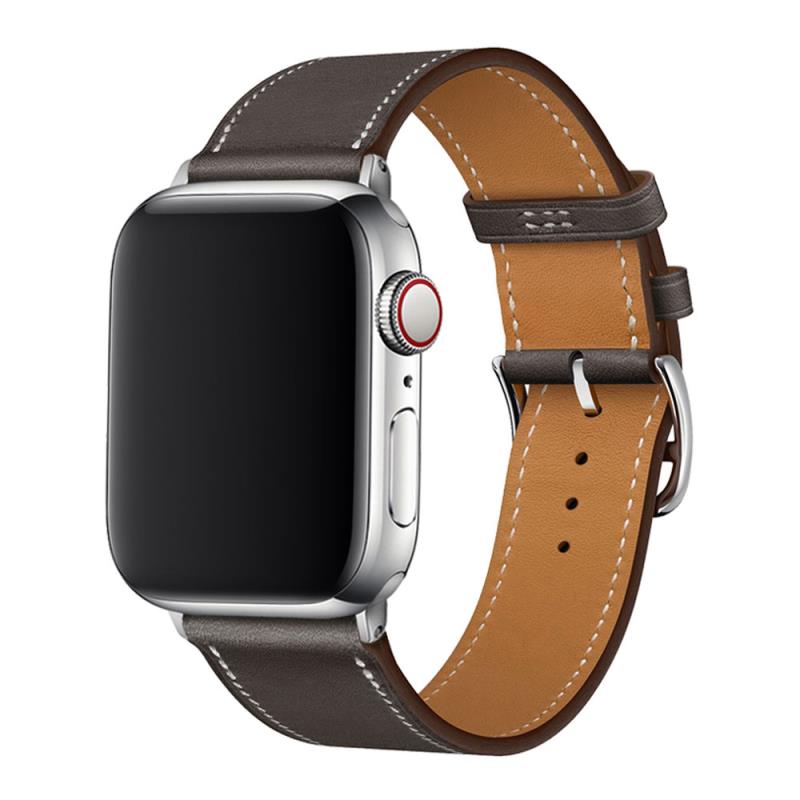 Λουράκι Devia Elegant PU Leather Apple Watch (38/ 40/ 41/ 42mm) Taupe