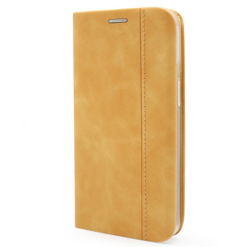 Θήκη Flip Book inos Apple iPhone 12/ 12 Pro S-Folio NE Μουσταρδί