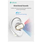 True Wireless Ακουστικά Bluetooth Devia EM406 OWS Lite1 Μπεζ