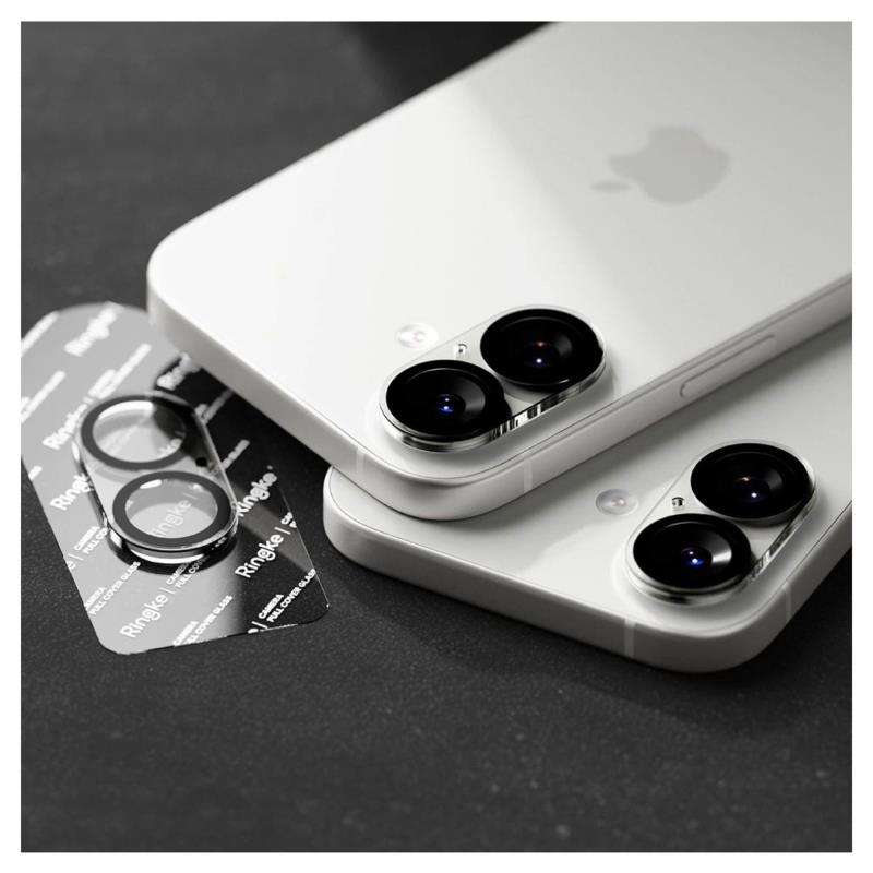 Tempered Glass Full Face Ringke για Τζαμάκι Κάμερας Apple iPhone 17 Μαύρο (2 τεμ)
