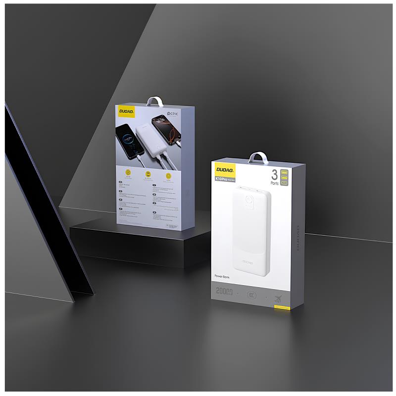 Φορτιστής Ανάγκης Dudao K10Pro 10W 20000mAh Λευκό