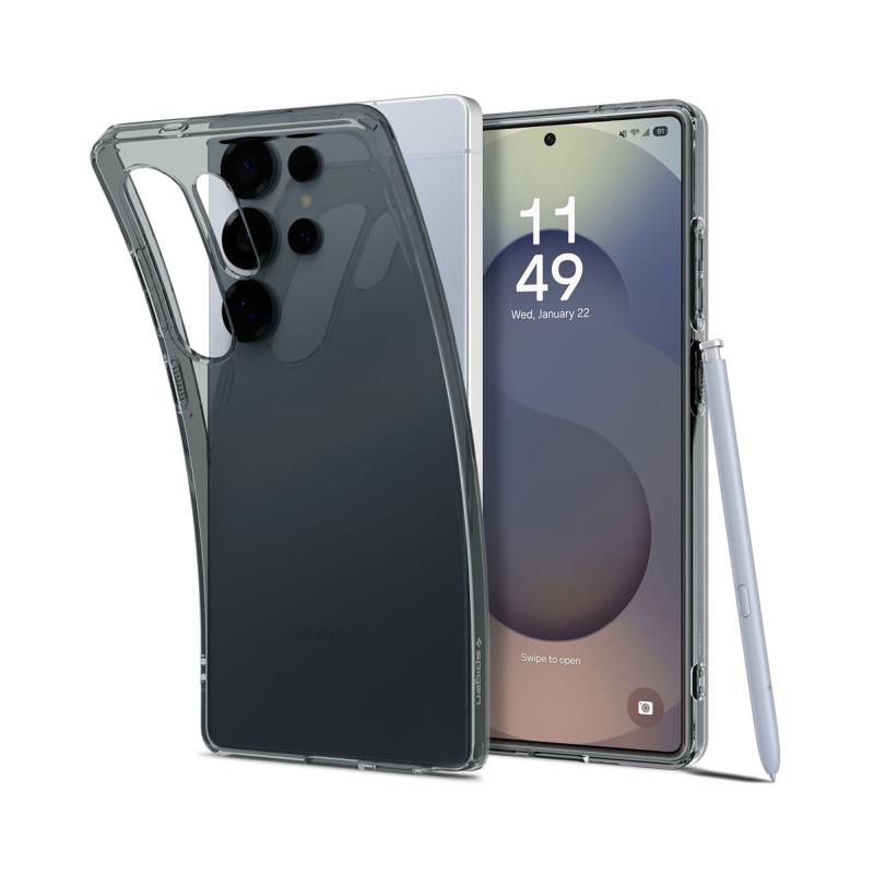 Θήκη TPU Spigen Samsung Galaxy S25 Ultra 5G Liquid Crystal Διάφανο-Γκρι