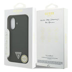 Θήκη Σιλικόνης Guess MagSafe Apple iPhone 17 Triangle Logo Χακί