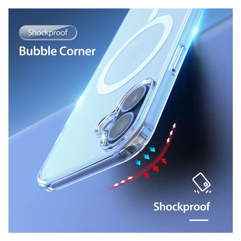 Θήκη TPU & PC Dux Ducis Apple iPhone 16 Plus Magnetic MagSafe Clin Διάφανο