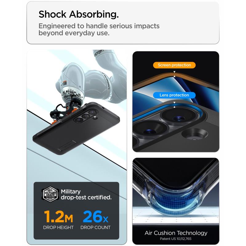 Θήκη TPU & PC Spigen Samsung Galaxy S26 Plus 5G Tough Armor Μαύρο