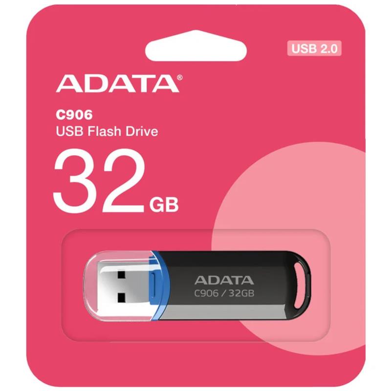 USB 2.0 Flash Disk Adata C906 USB A 32GB Μαύρο