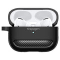 Θήκη Σιλικόνης Spigen Rugged Armor Apple AirPods Pro 1/ 2 με Γάντζο Μαύρο