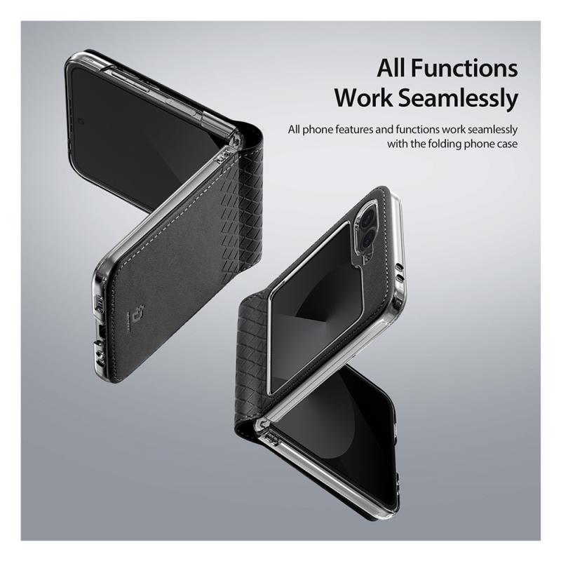 Θήκη Δερμάτινη PU Dux Ducis Samsung Galaxy Z Flip 6 5G Bril Ροζ