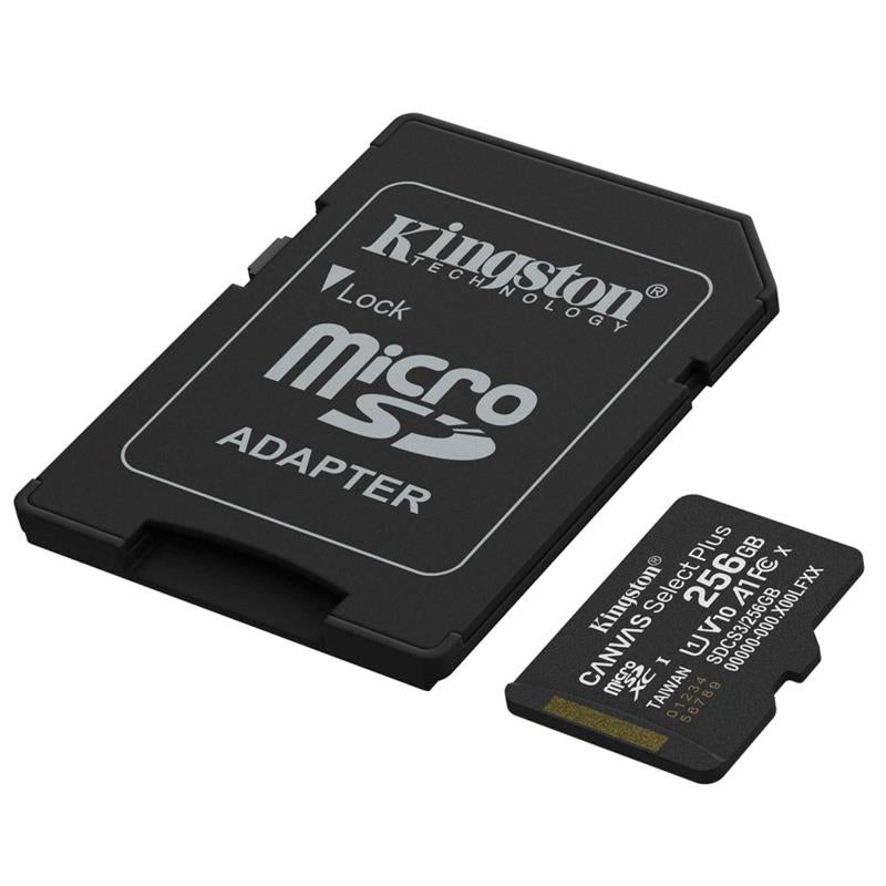 Κάρτα μνήμης Micro SDXC C10 UHS-I U1 Kingston Canvas Select Plus 150MB/s 256GB + 1 ADP
