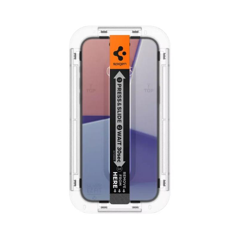 Tempered Glass Full Face Spigen Glas.tR EZ-FIT Apple iPhone 15/ 16 (2 τεμ.)