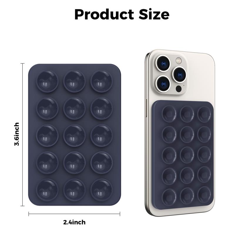 Βάση Στήριξης με Βεντούζα Magnetic Ahastyle PT-CY202 για Smartphones Σκούρο Μπλε