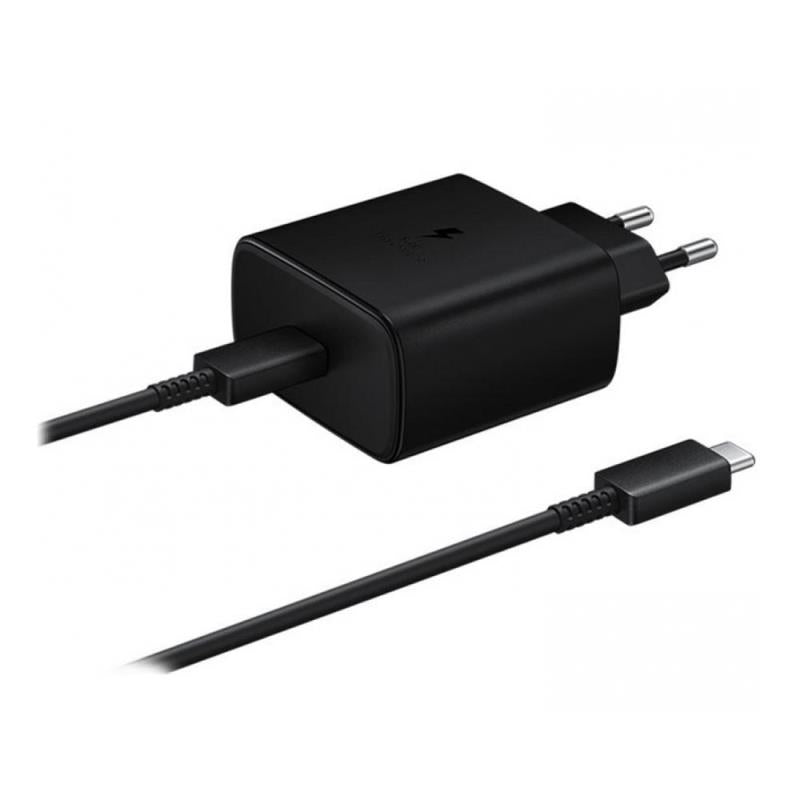 Φορτιστής Ταξιδίου Ταχείας Φόρτισης Samsung EP-TA845 2.25A 45W & Καλώδιο USB C Μαύρο (Ασυσκεύαστο)