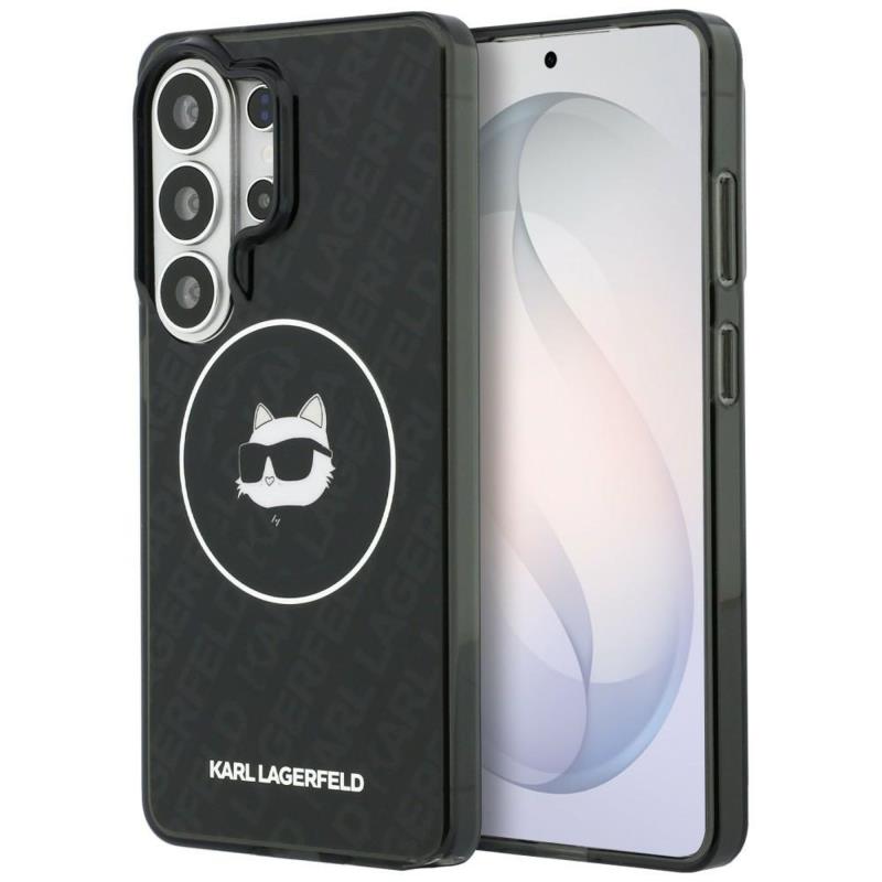 Θήκη TPU Karl Lagerfeld Samsung Galaxy S26 Ultra Magnetic IML Choupette on KL Repeated Logo Μαύρο