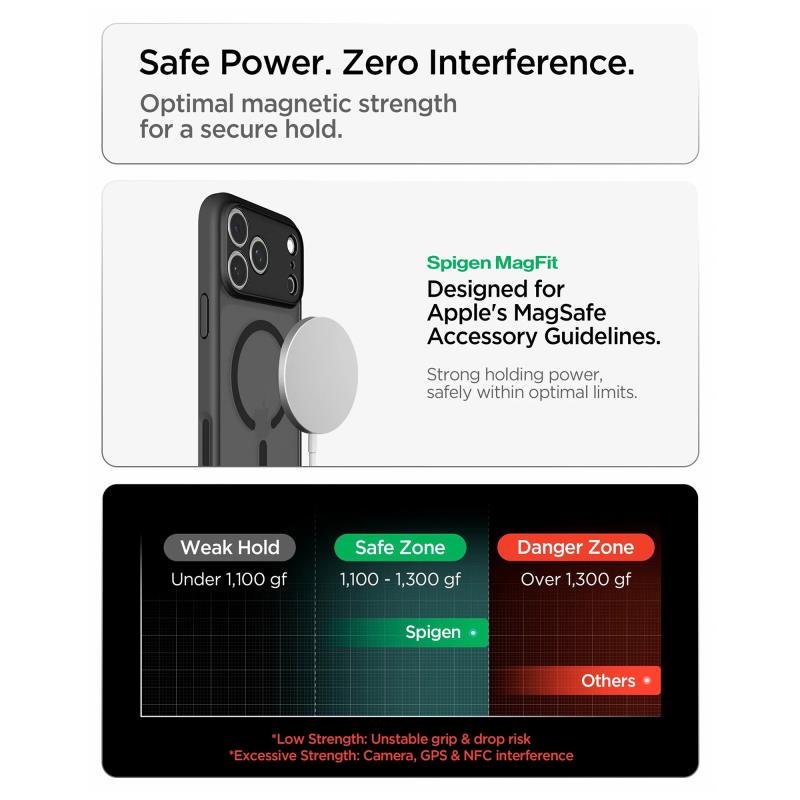 Θήκη TPU & PC Spigen Apple iPhone 18 Pro Max/ 17 Pro Max MagSafe Ultra Hybrid Frost Μαύρο