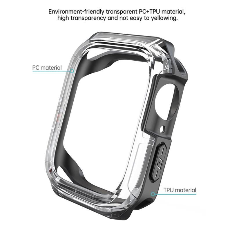 Θήκη TPU & PC Devia Sport Apple Watch 7/ 8/ 9 45mm Shock Proof Μπλε
