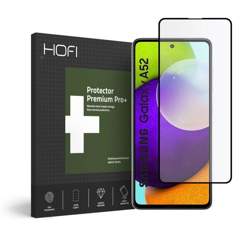 Tempered Glass Full Face Hofi Pro+ Samsung A526 Galaxy A52 5G/ A528 Galaxy A52s 5G Μαύρο (1 τεμ.)