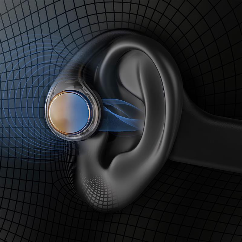 Στερεοφωνικό Ακουστικό Bluetooth Dudao U22 με Bone Conduction Neckband Μαύρο